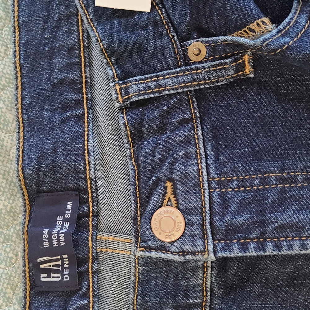 Gap high rise slim jeans